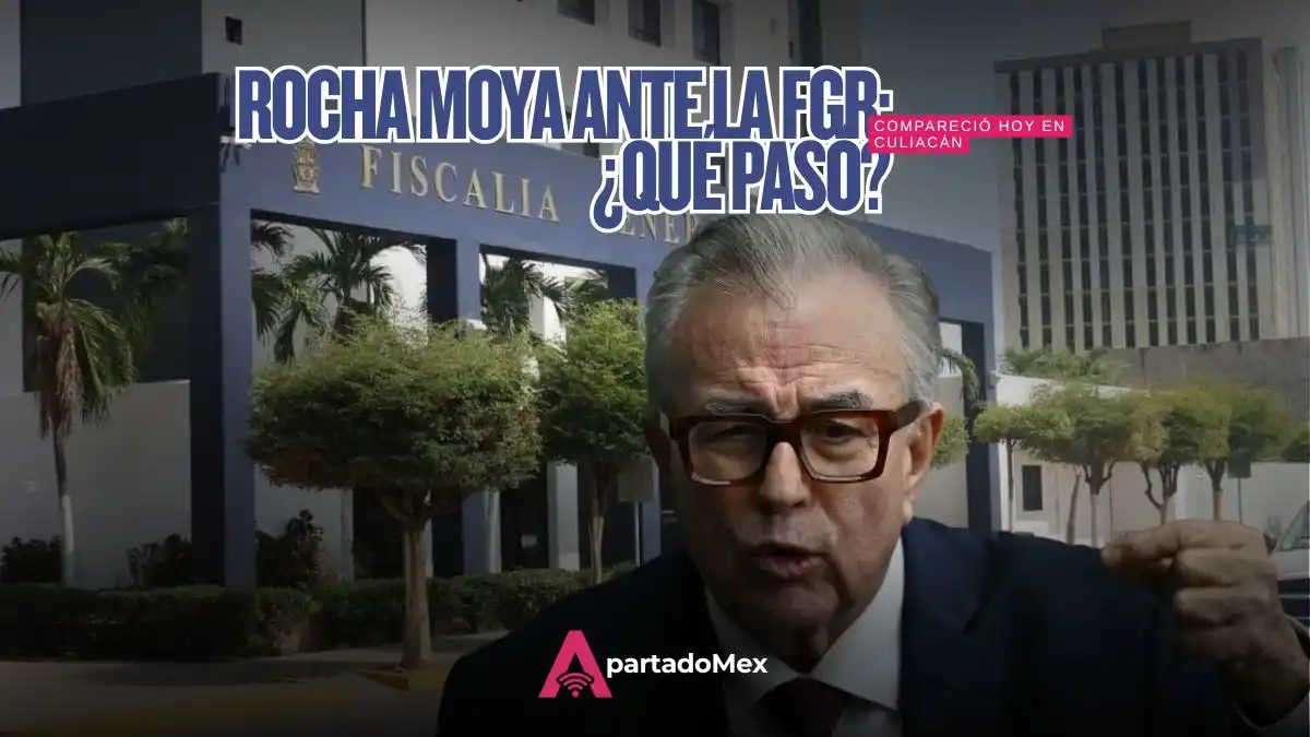 Compareció Rocha Moya ante la FGR en Culiacán a declarar