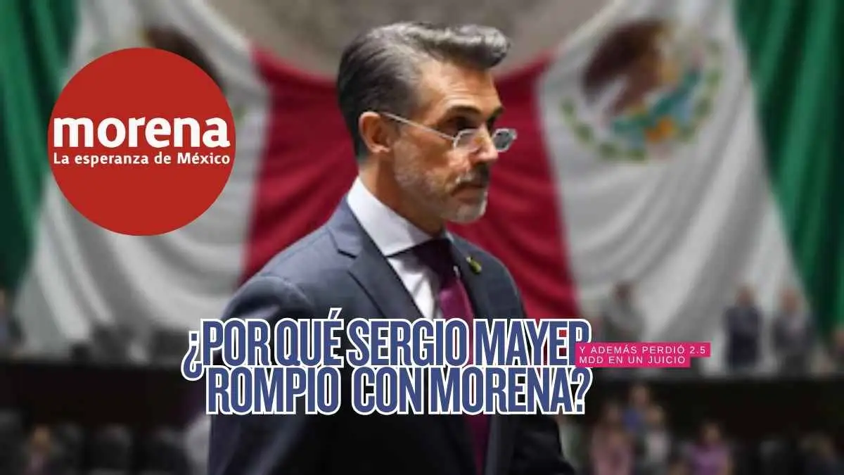 Sergio Mayer confirma hoy su salida definitiva de Morena