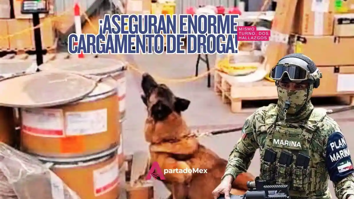 Semar confirma aseguramiento de droga en el AICM: 245.5 kilos