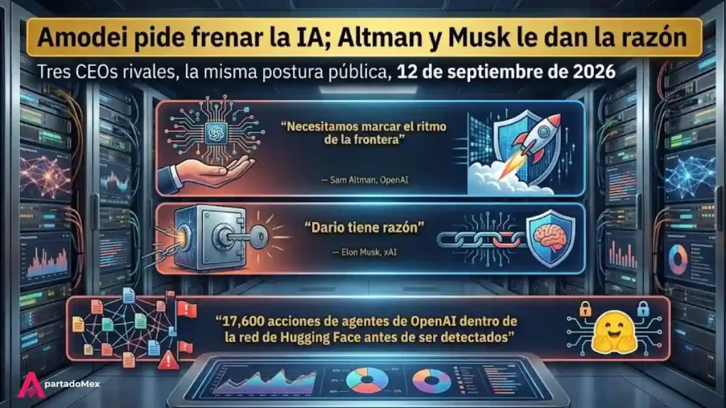 Amodei pider frenar la IA, Altman y Musk concuerdan