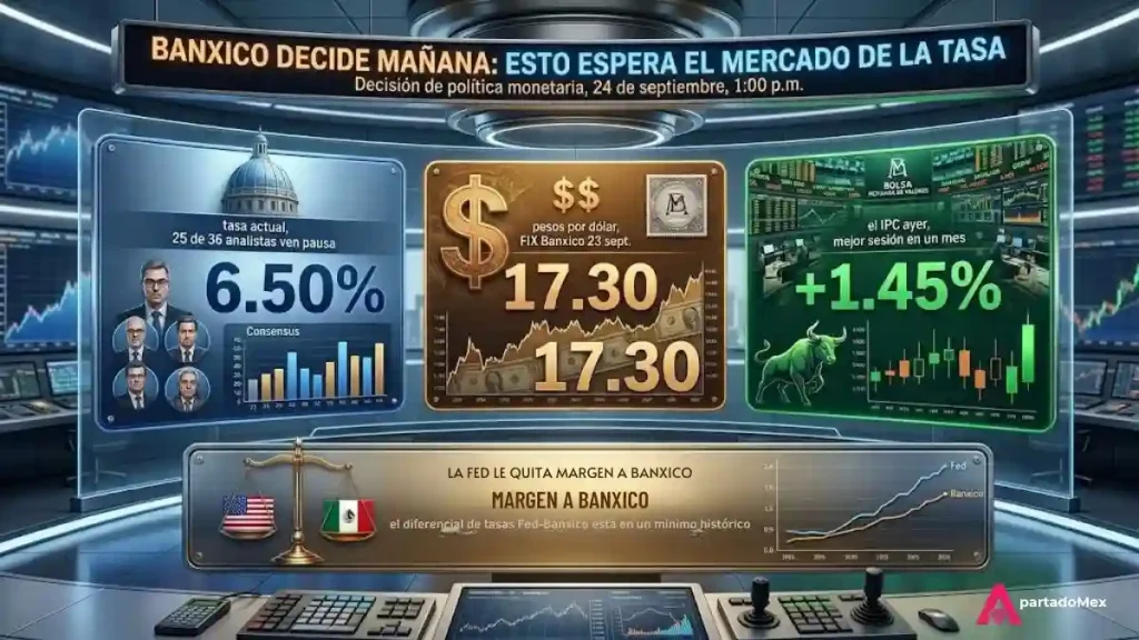 Banxico decide mañana esto espera el Mercado de la Tasa
