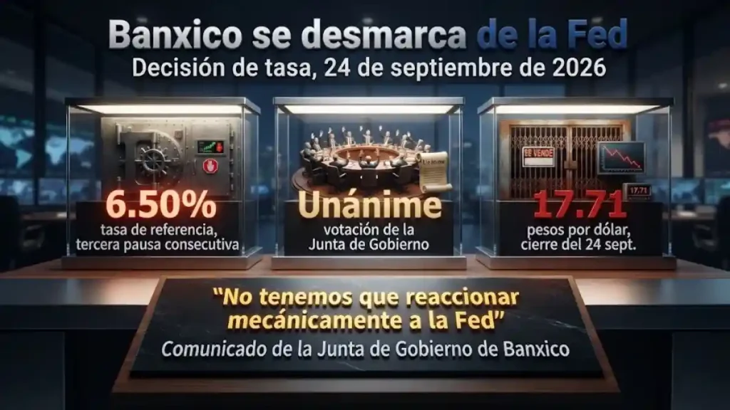 Banxico se desmarca de la Fed