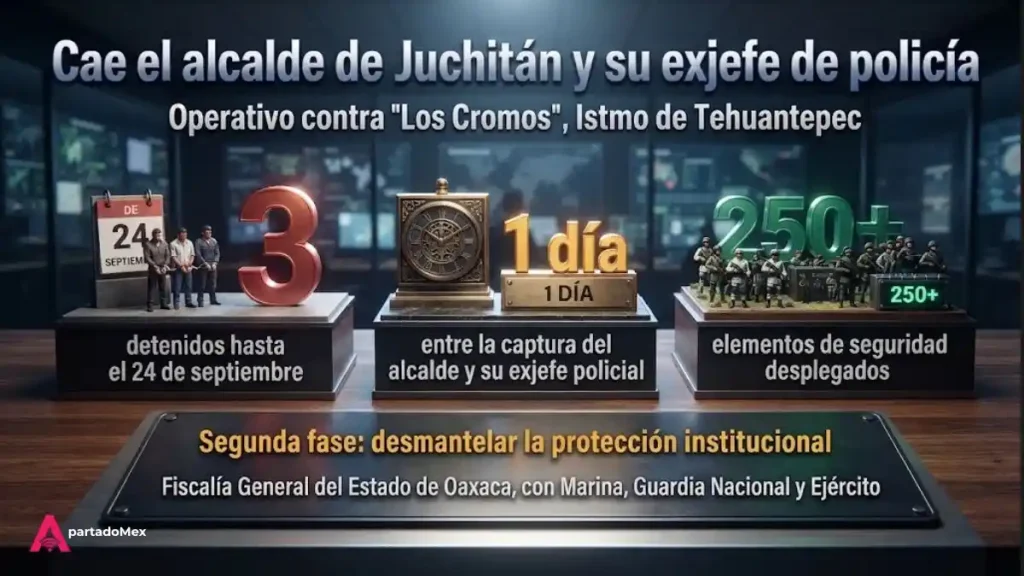 Cae el alcalde de Juchitán y su exjefe de policía