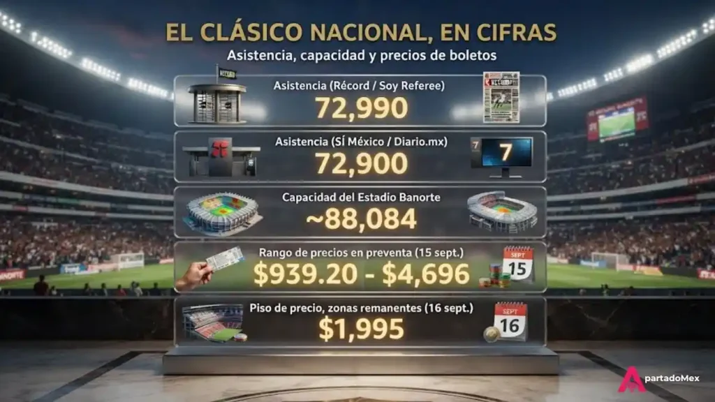 Clásico Nacional Roza el lleno