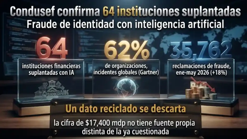 Condusef confirma 64 instituciones suplantadas