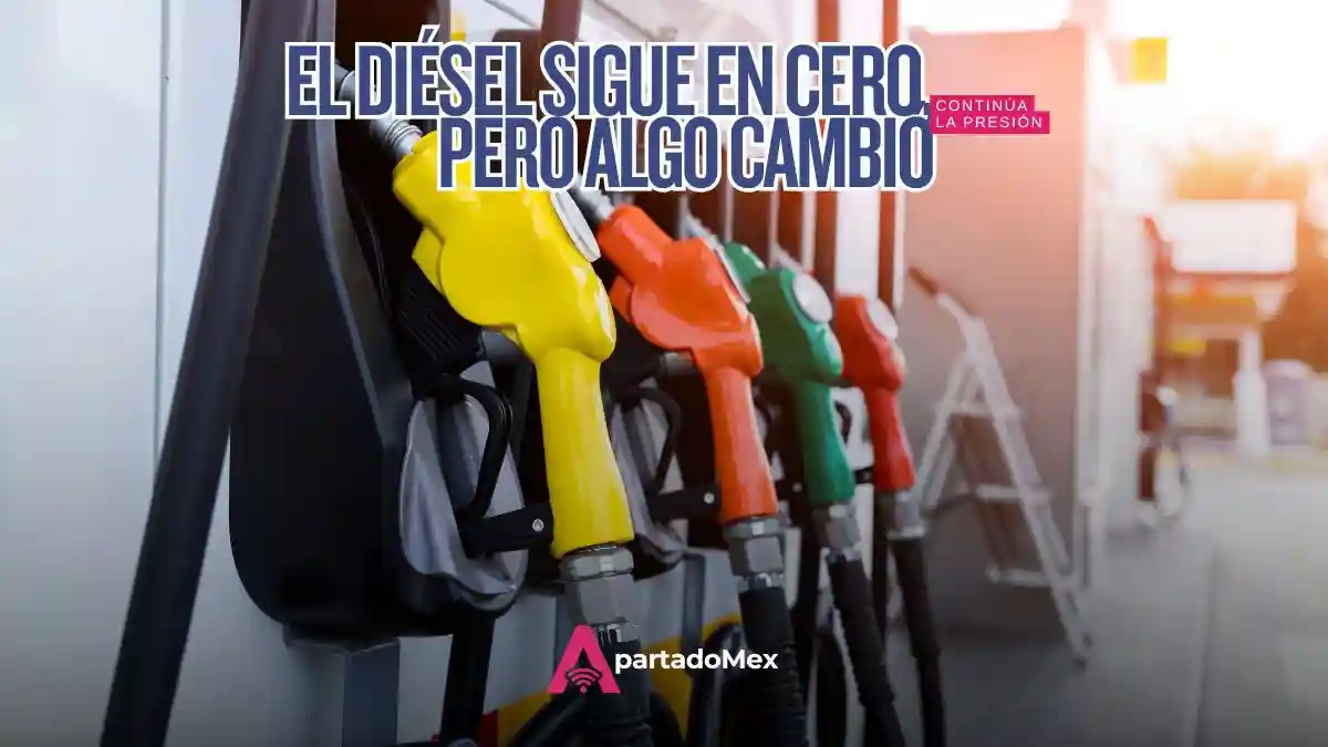 Diésel sigue con IEPS en cero por segunda semana seguida
