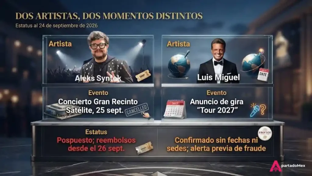 Dos artistas, dos momentos distintos