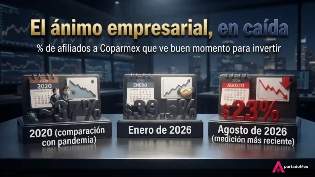 El ánimo empresarial, en caída