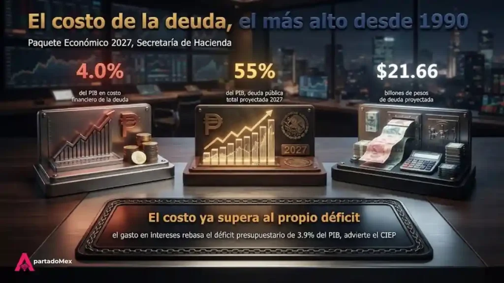 El costo de la deuda, el más alto desde 1990