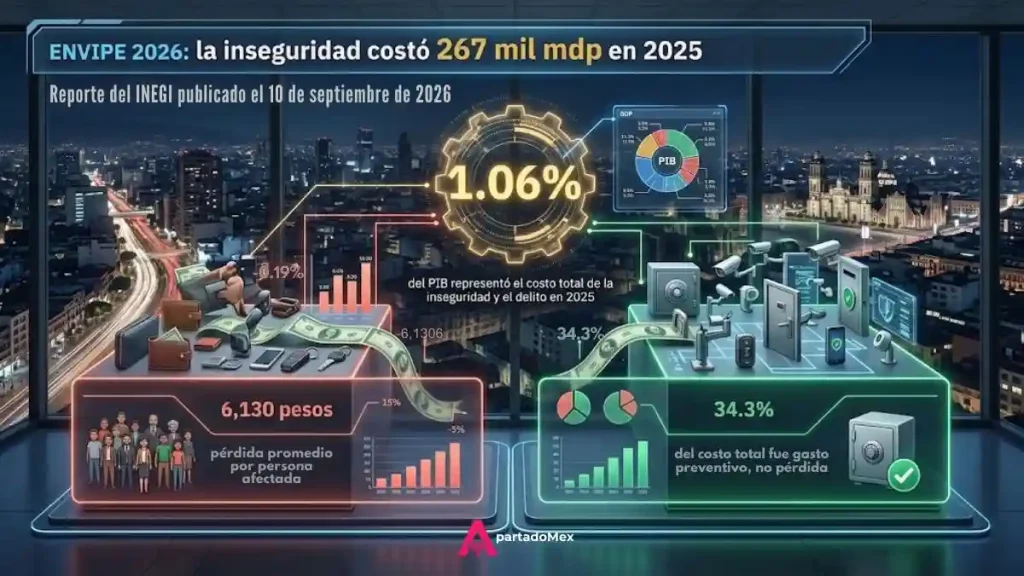 El costo de la inseguridad pública ENVIPE 2026