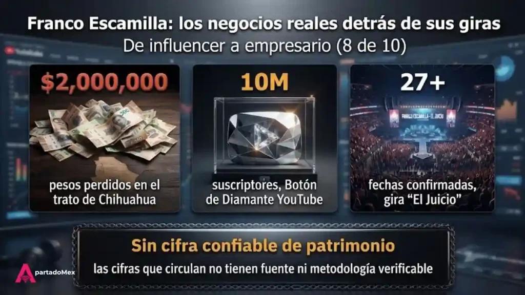 Franco Escamilla los negocios reales detrás de sus giras