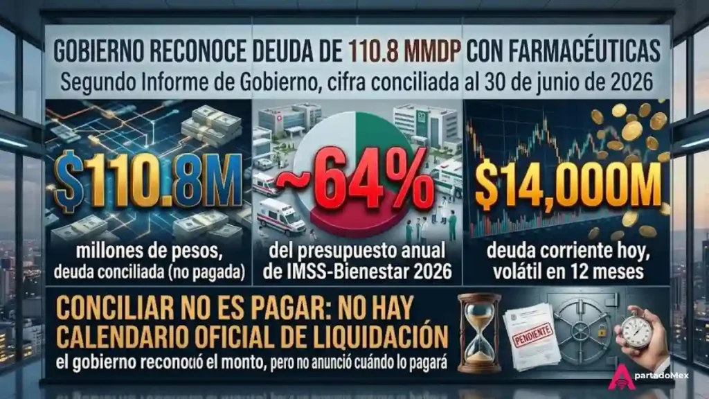Gobierno reconoce deuda de 110.8 MMDP con farmacéuticas
