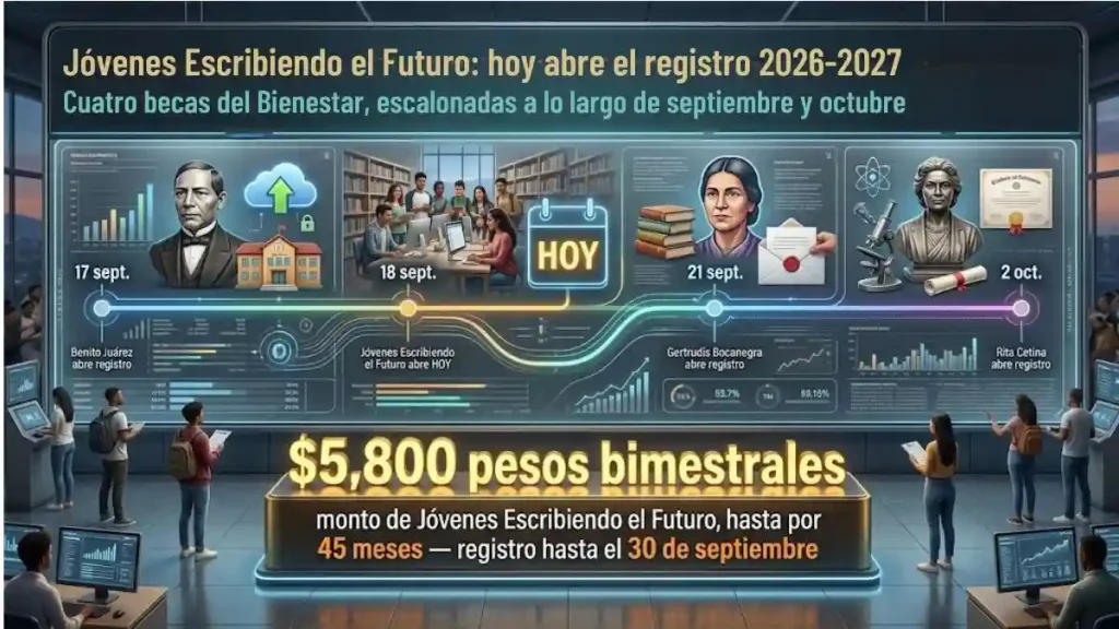 Jóvenes Escribiendo el Futuro hoy abre el registro 2026-2027