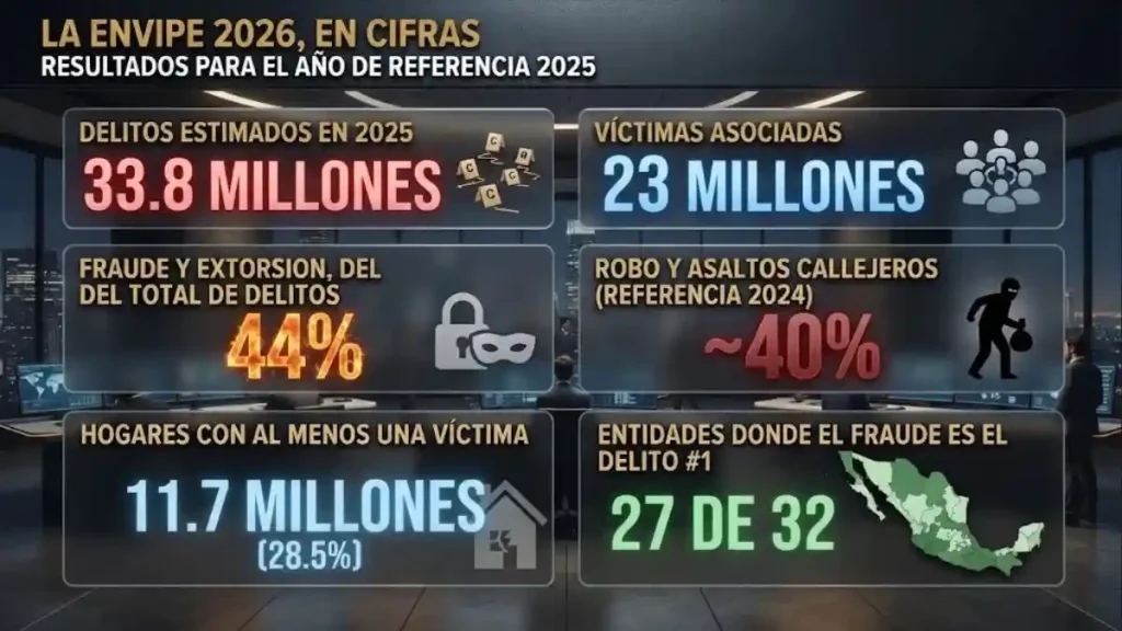 La ENVIPE 2026, en cifras