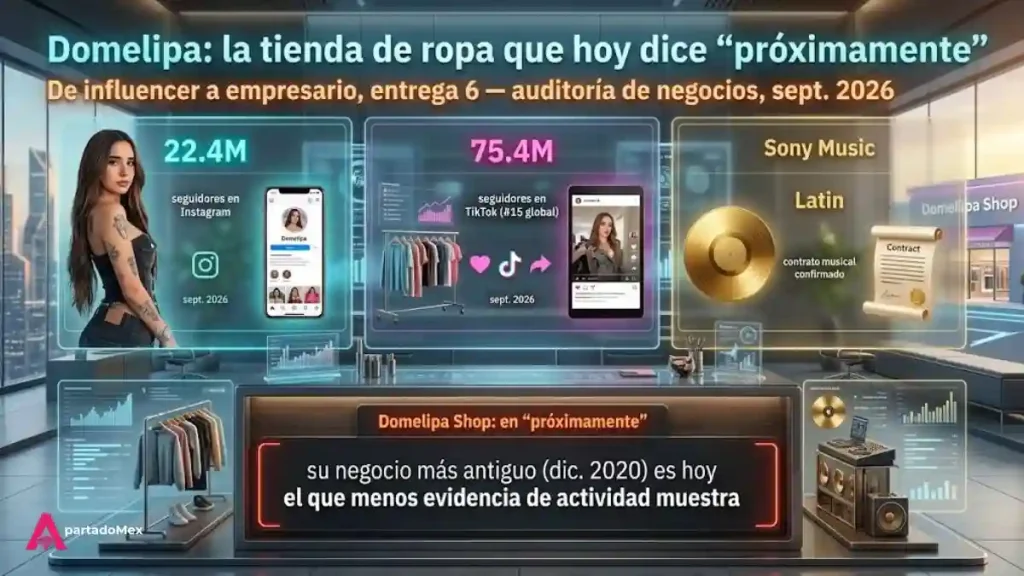 La influencer Domelipa ha incursionado en varios negocios
