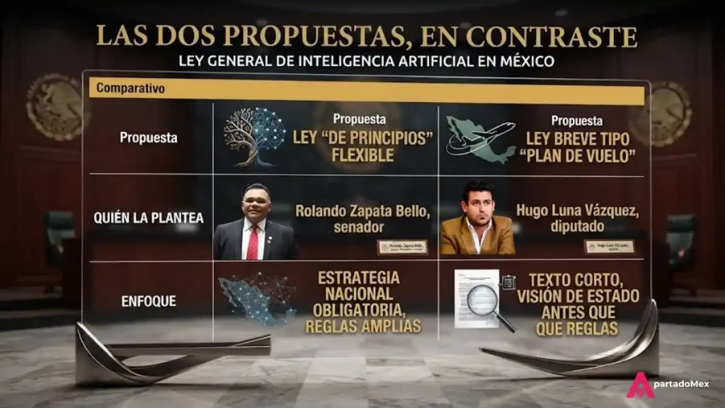 Las dos propuestas, en contraste