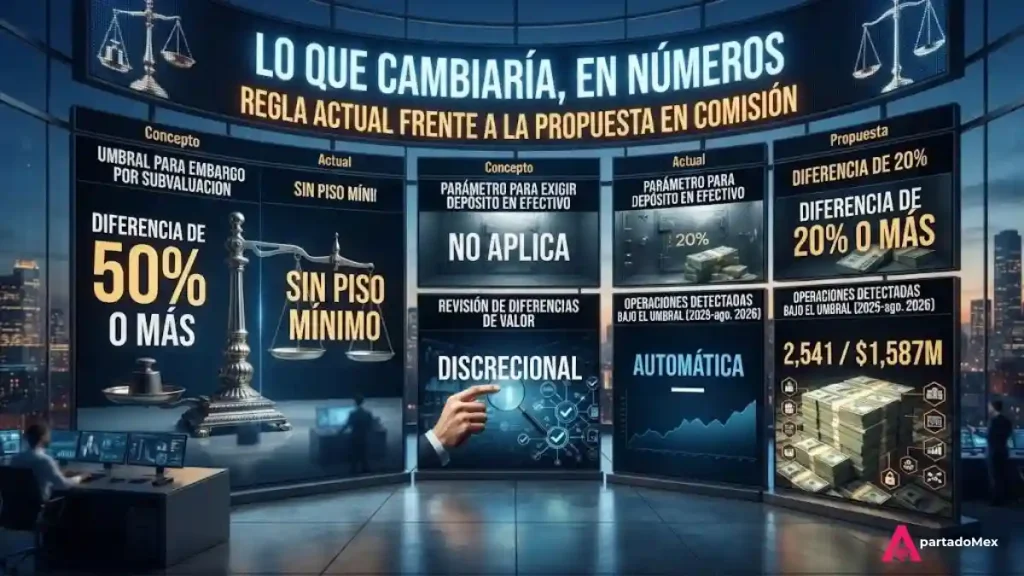 Lo que cambiaría, en números