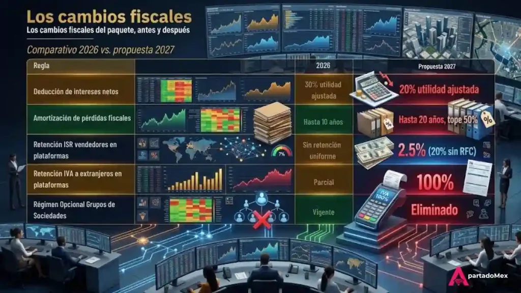 Los cambios fiscales del paquete 2027