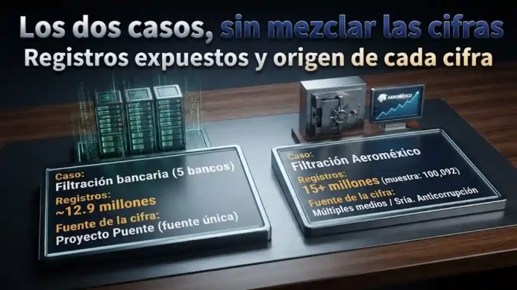 Los dos casos, sin mezclar las cifras