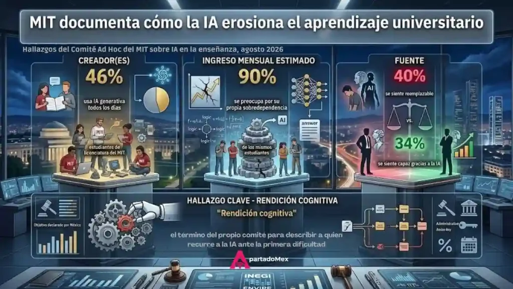 MIT documenta cómo la IA erosiona el aprendizaje universitario