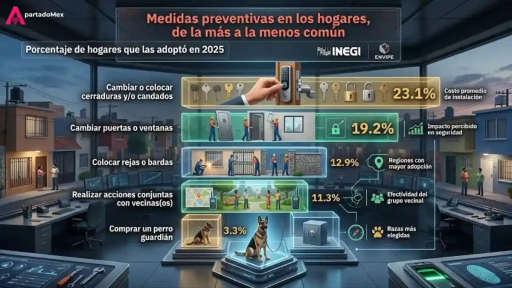 Medidas preventivas en los hogares para protegerse de la inseguridad en 2025