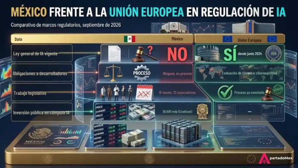 México frente a la Unión Europea en la regulación de IA