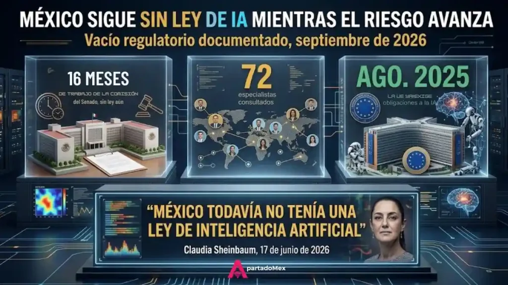México sigue sin ley de IA mientras el riesgo avanza