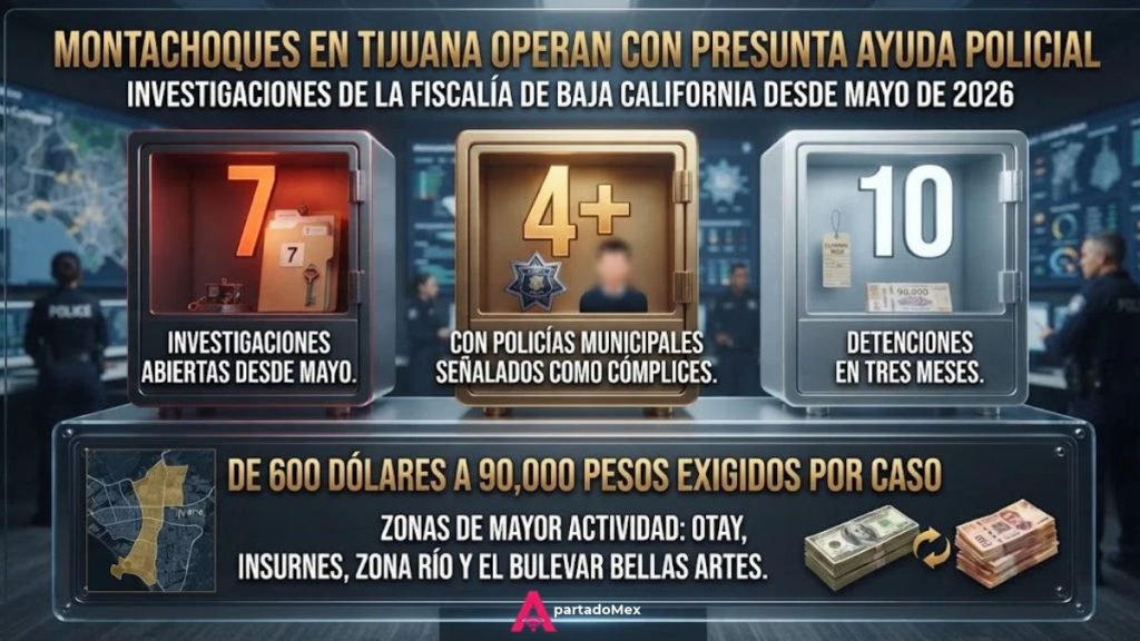 Montachoques en Tijuana operan con presunta ayuda policial