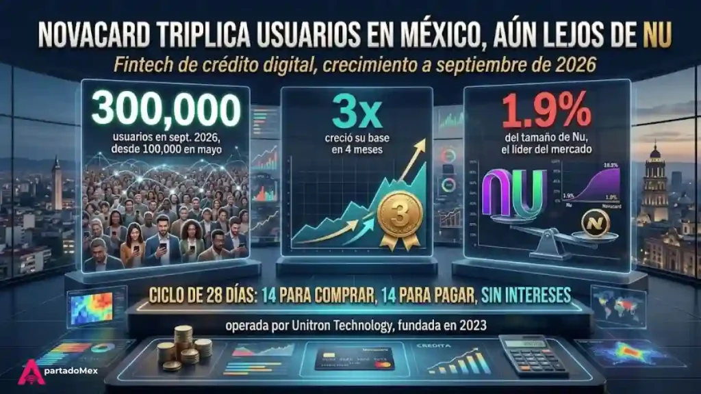 Novacard triplica usuarios en México, aún lejos de NU