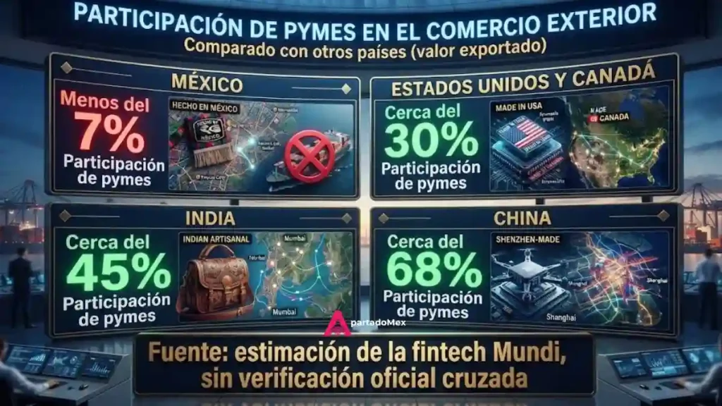 Participación de PYMES en el comercio exterior