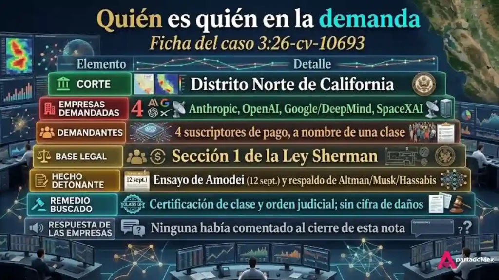 Quién es quién en la demanda
