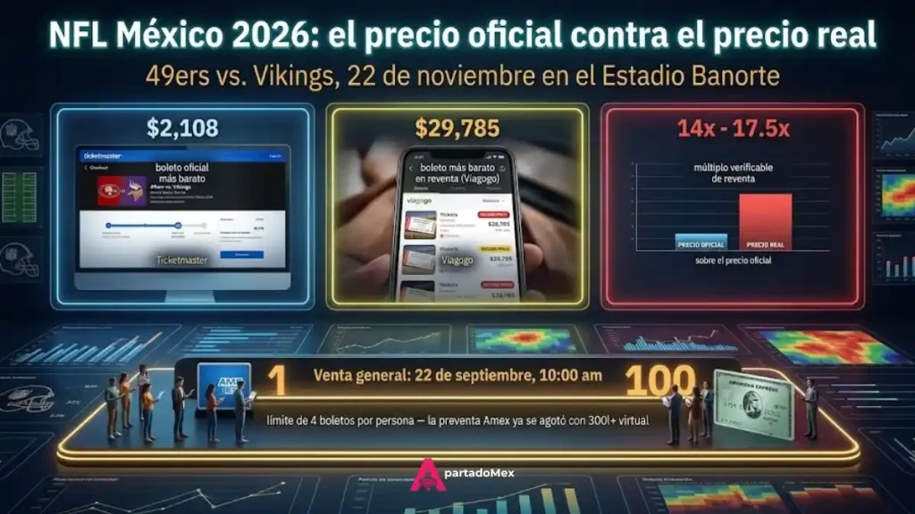 Reventa de boletos de la NFL México 2026