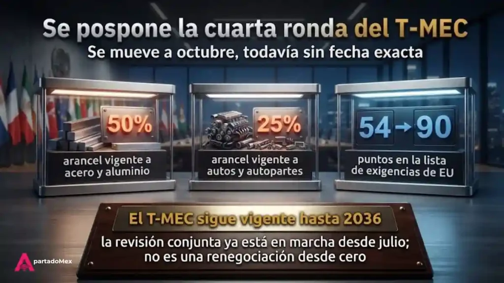 Se pospone la cuarta ronda del T-MEC