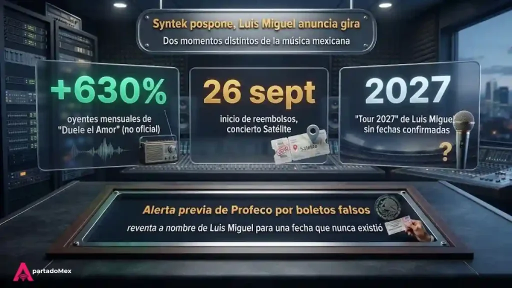 Sintek pospone, Luis Miguel anuncia gira