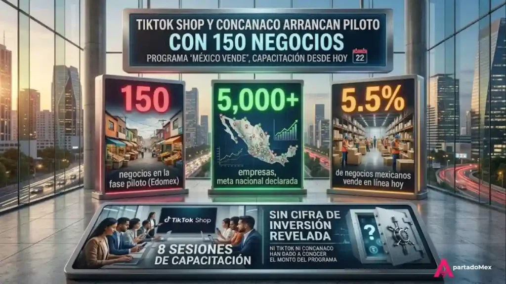 Tiktok Shop y CONCANACO arrancan piloto con 150 negocios