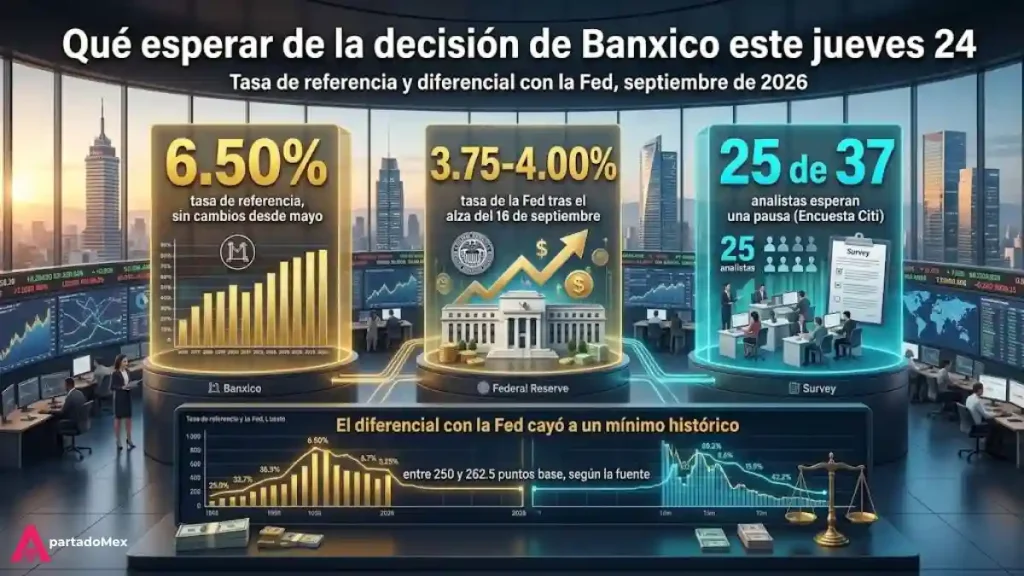 ¿Qué esperar de la decisión de Banxico este jueves 24?