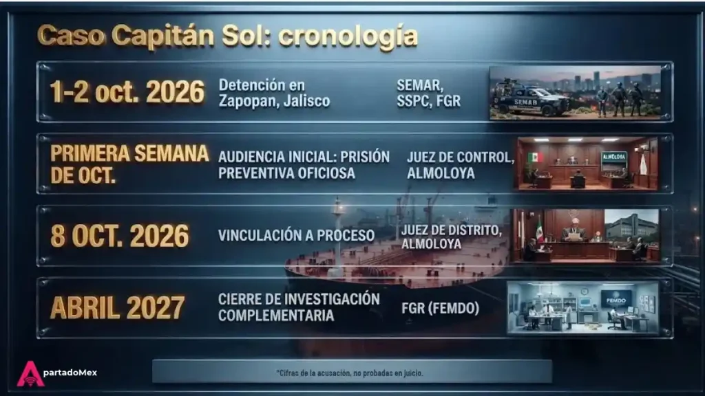 Caso Capitán Sol: cronología