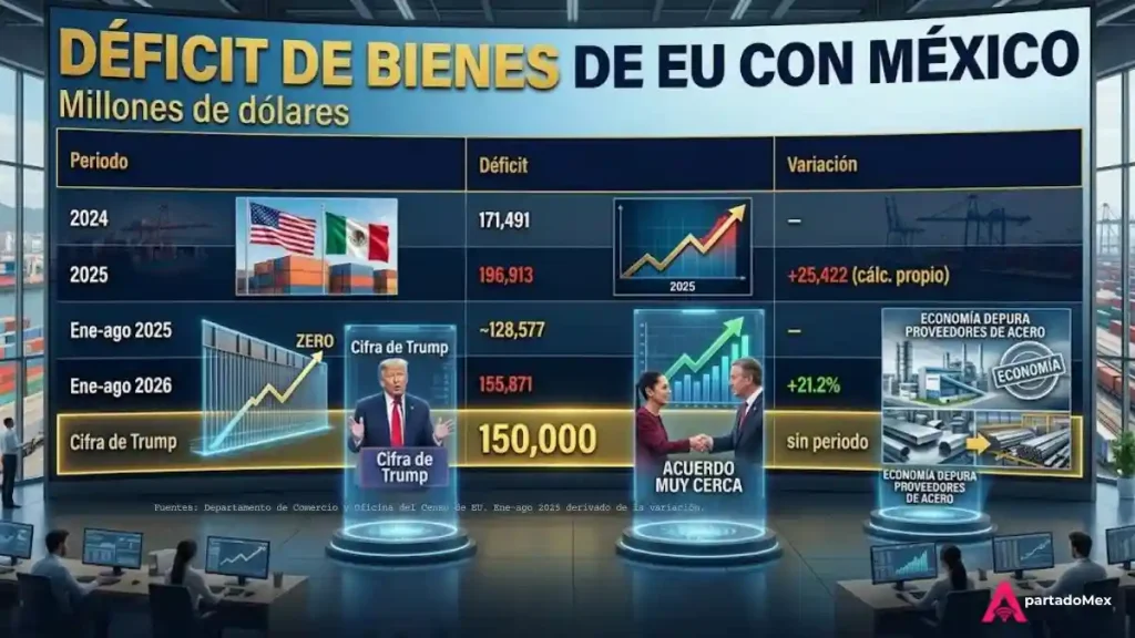 Déficit de bienes de EU con México