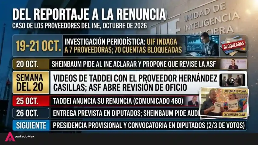 Del reportaje a la renuncia de Taddei