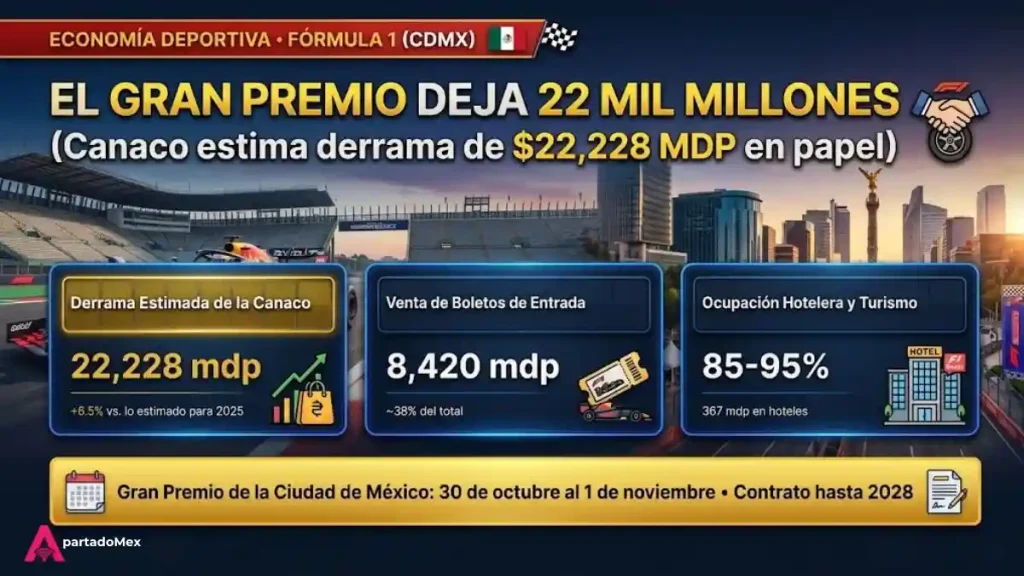 Derrama esperada por la Fórmula 1