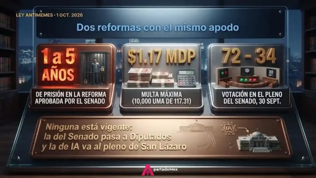 Dos reformas con el mismo apodo (Ley Antimemes)