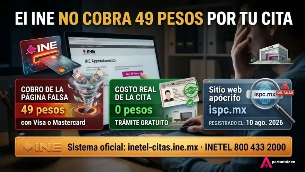 El INE no cobra por tu cita