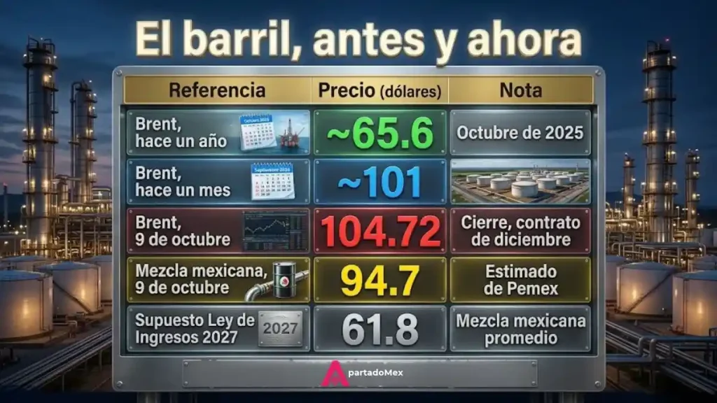 El barril, atnes y ahora