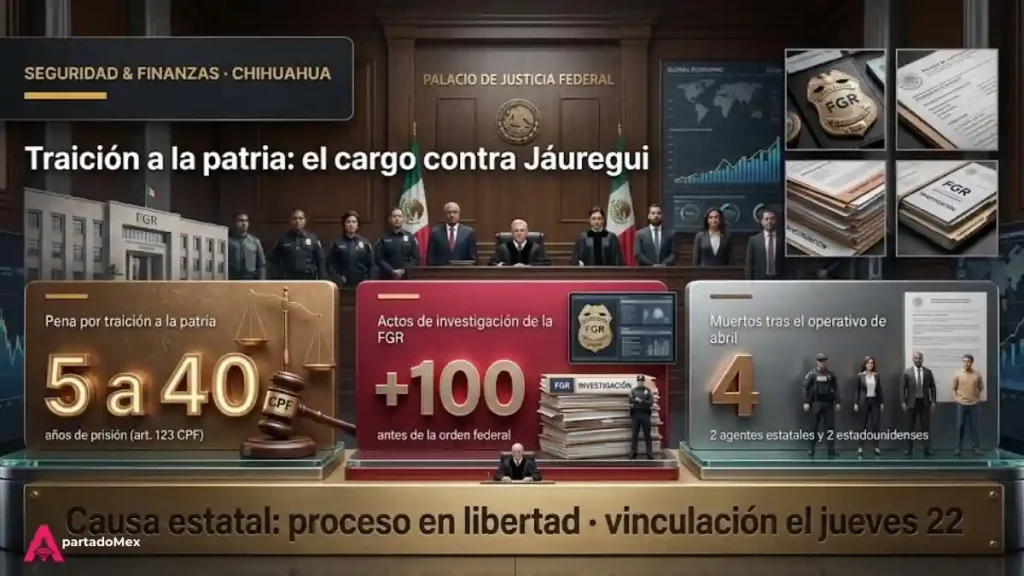 El cargo contra Jáuregui traición a la patria