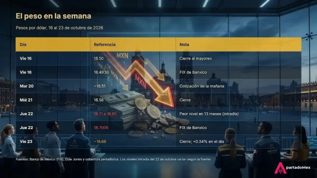 El peso en la semana