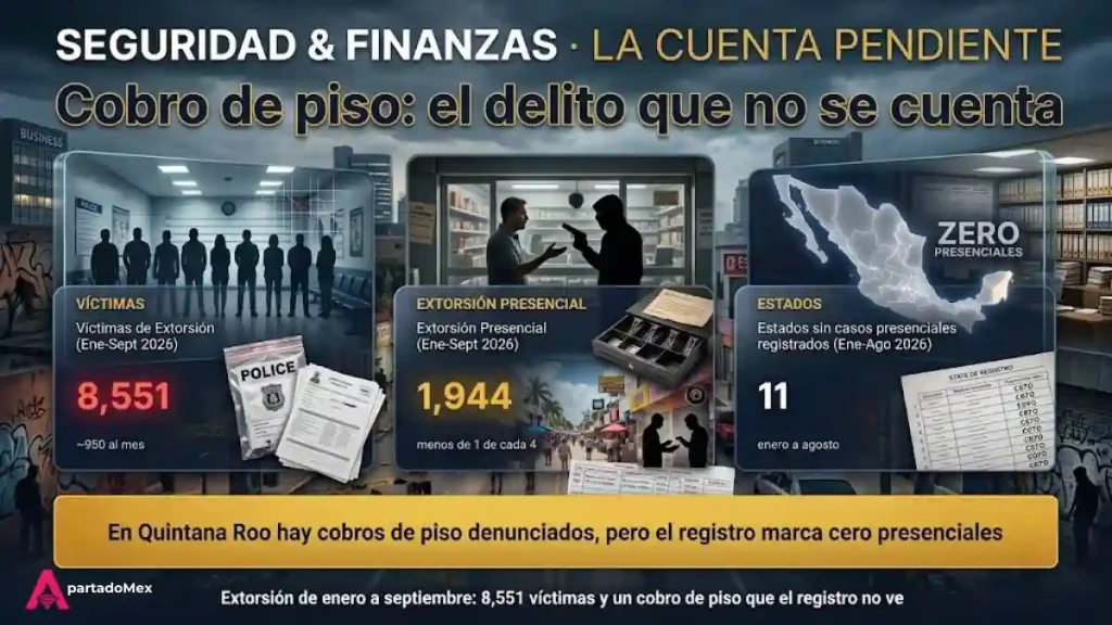 Extorsión de enero a septiembre de 2026