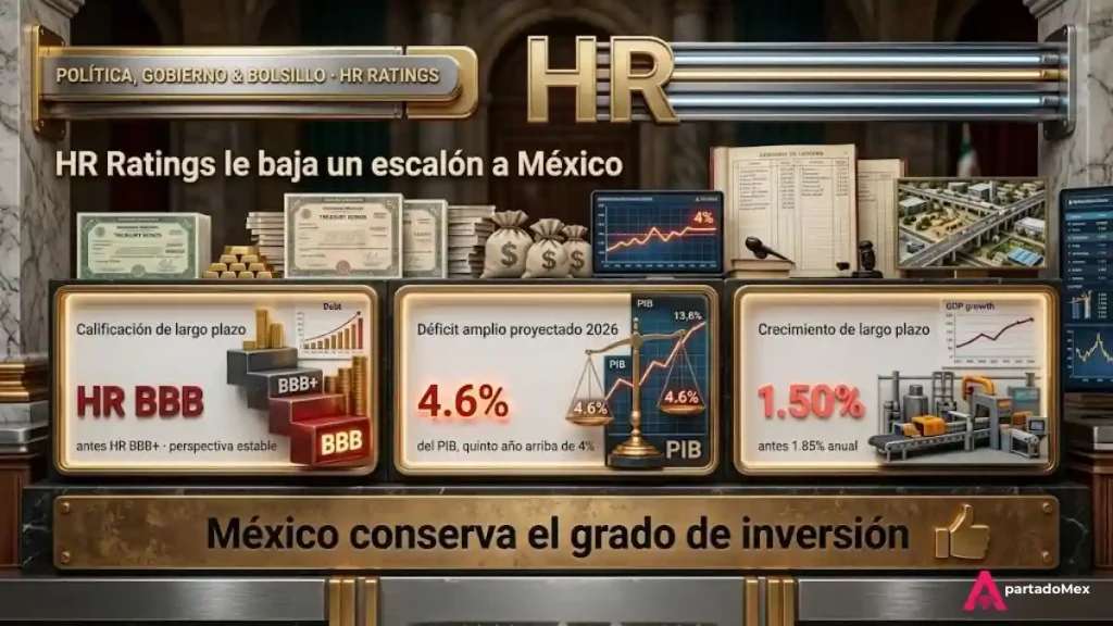 HR Ratings le baja un escalón a México