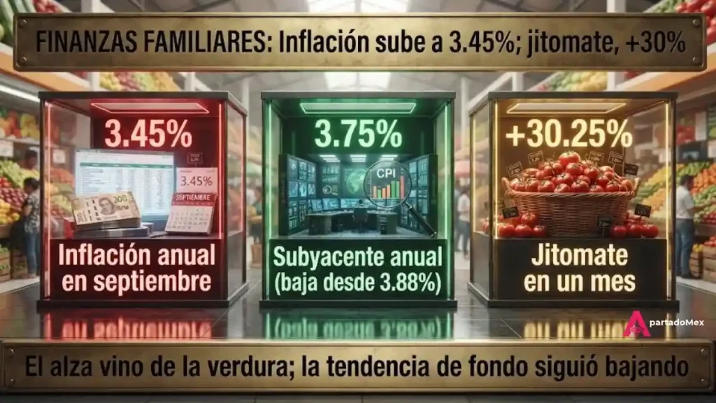 Inflación sube a 3.45%