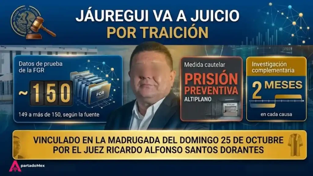 Jauregui fue vinculado en la madrugada del domingo 25 de octubre de 2026