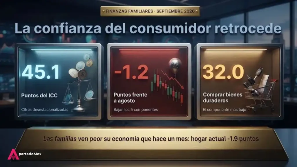 La confianza del cosumidor retrocede